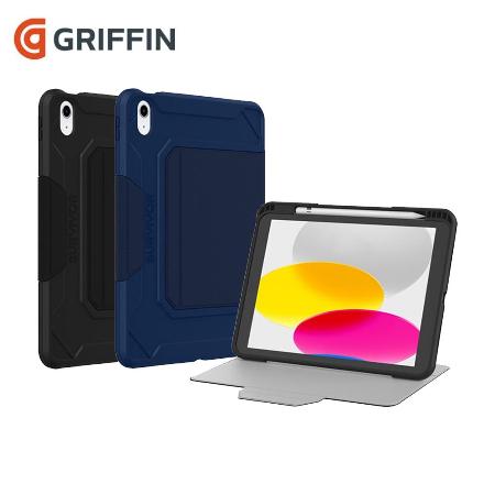 Griffin Survivor Rugged Folio iPad 10.9吋(10th 2022)防摔保護套內建筆槽✿80D024